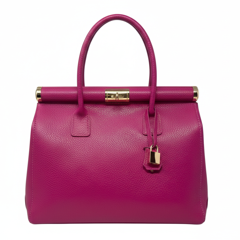 Italian Leather Handbag Unbranded, Size: Medium