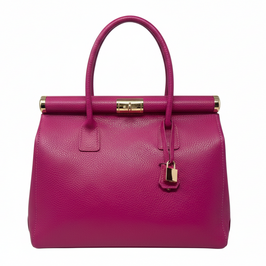 Italian Leather Handbag Unbranded, Size: Medium