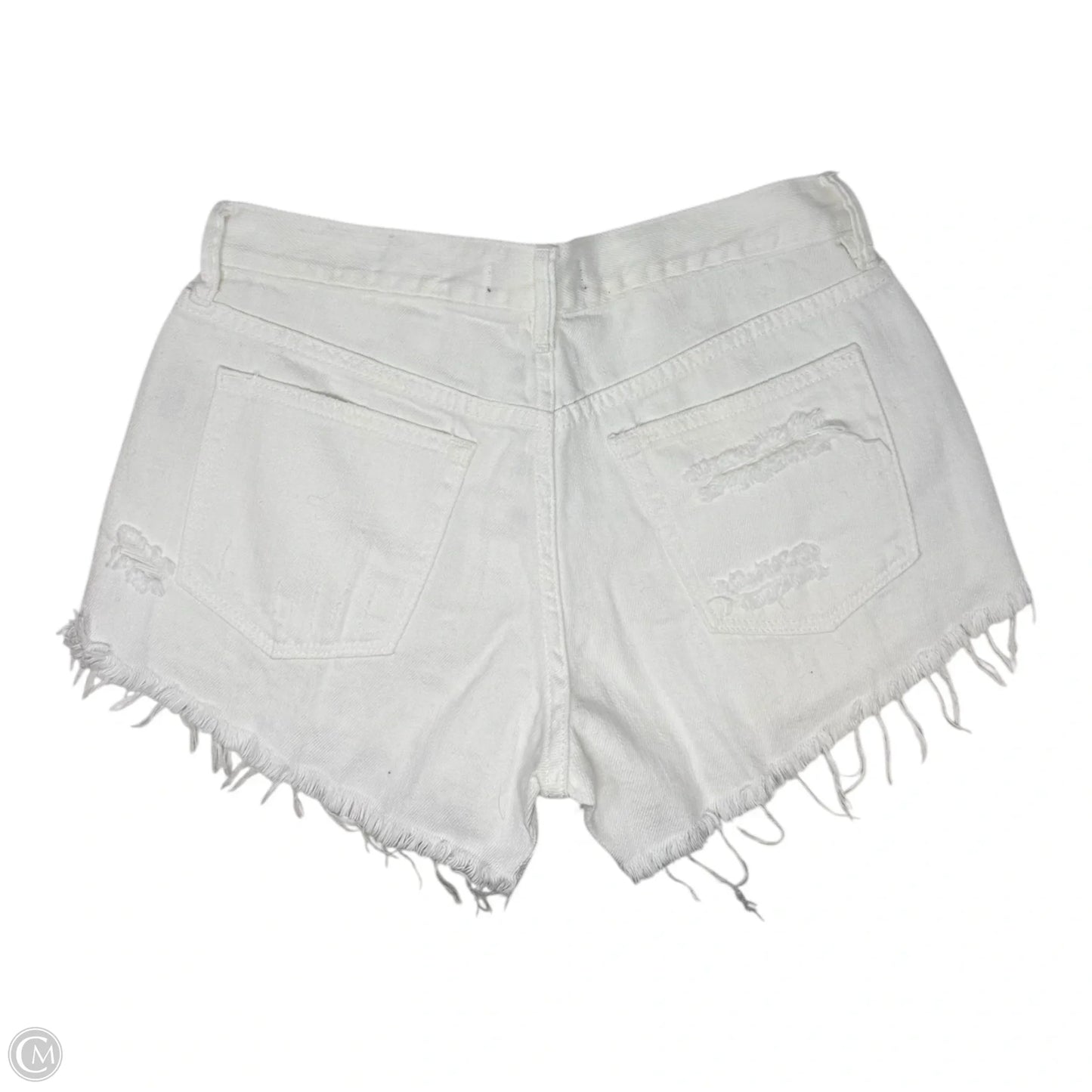 Loving Good Vibrations Shorts By We The Free In White Denim, Size: 2