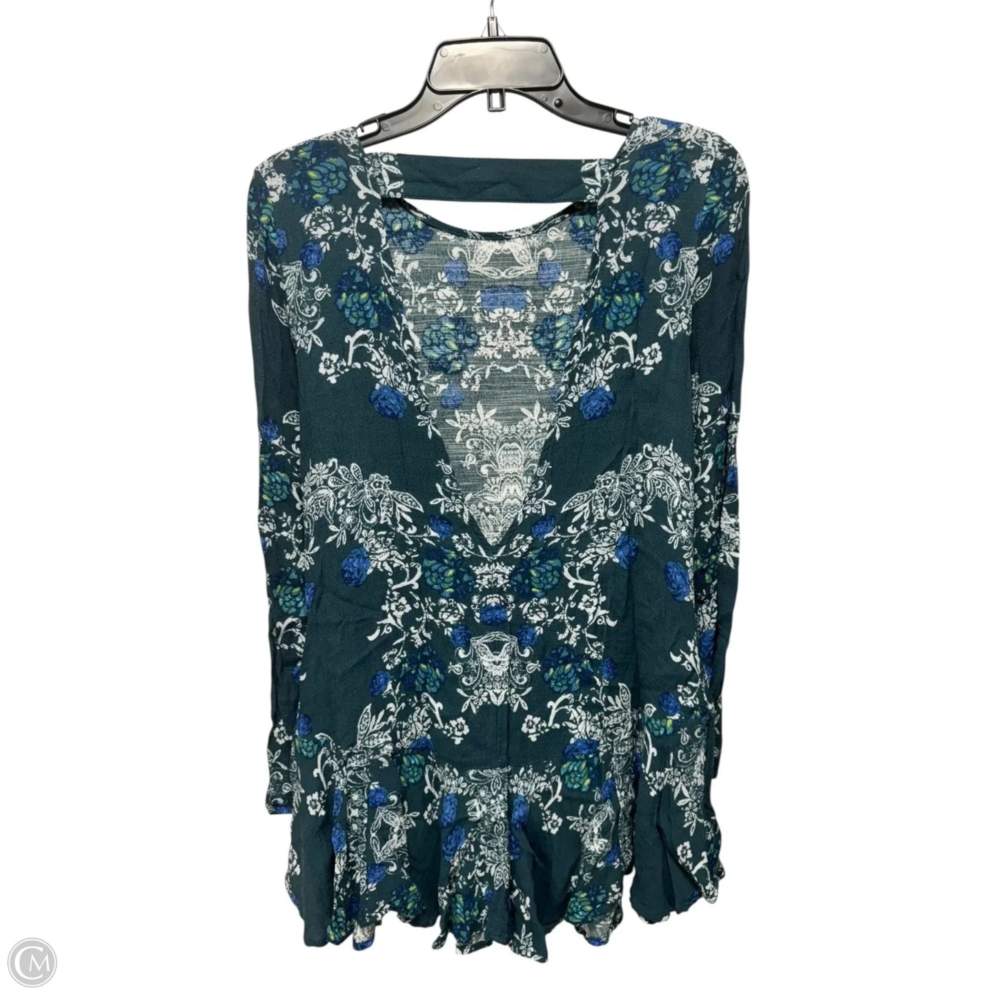 Smooth Talker Tunic Long Sleeve By Free People In Green, Size: XS