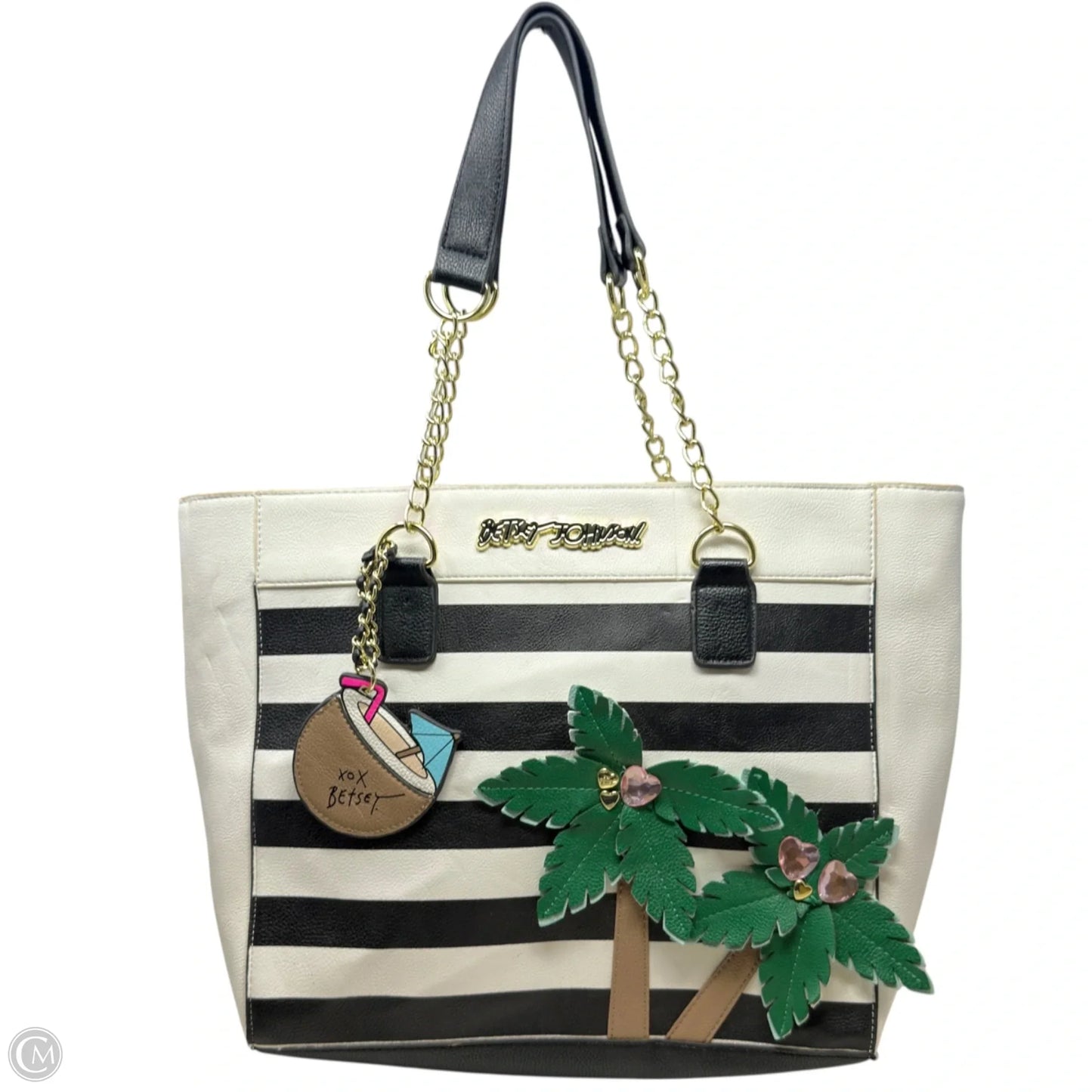 Island Tote With Pouch By Betsey Johnson, Size: Medium