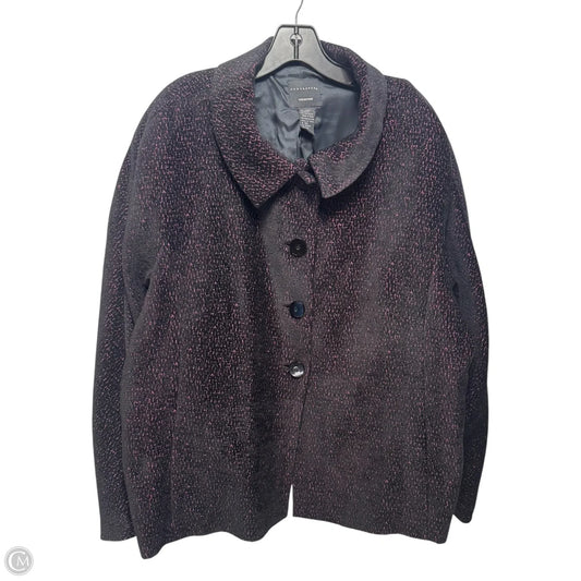 Jacket By Doncaster In Black & Pink, Size: 20