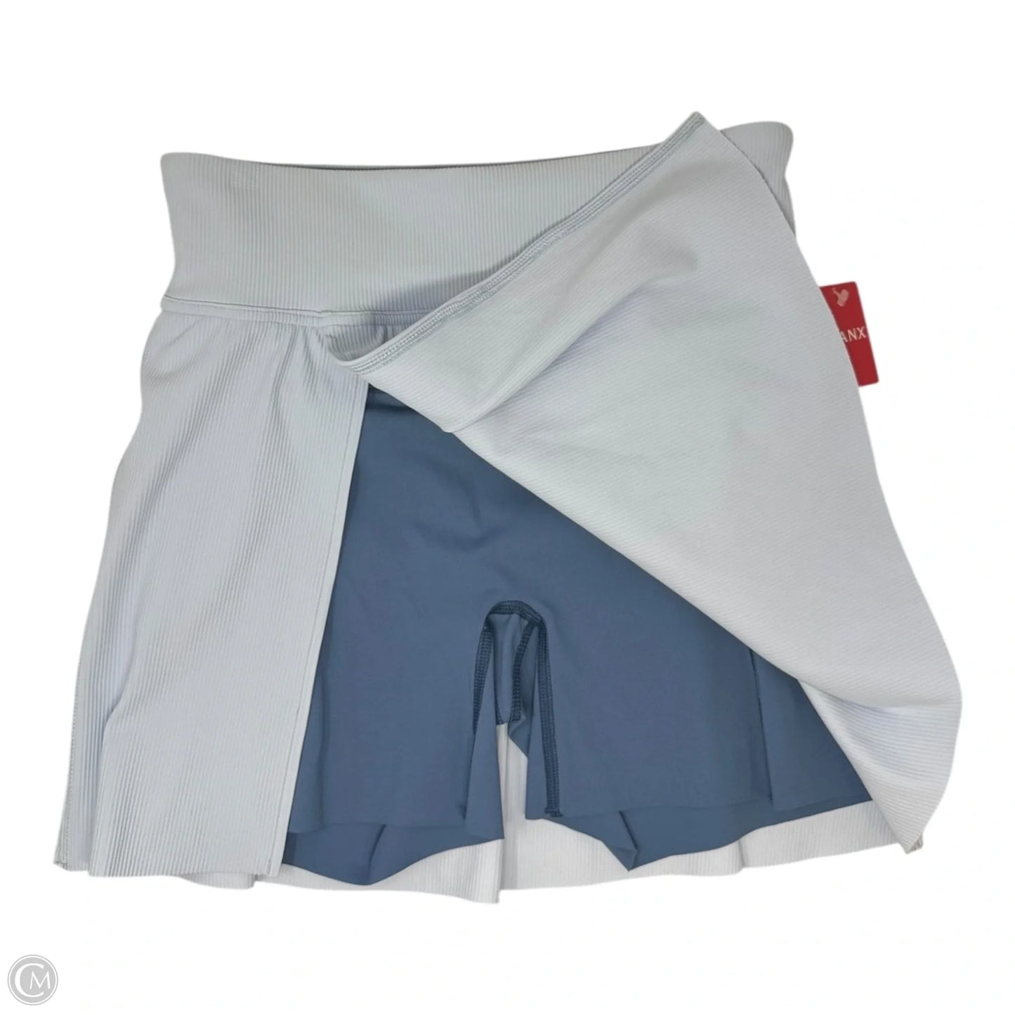 Contour Rib Front Slit Athletic Skirt By Spanx In Blue, Size: M