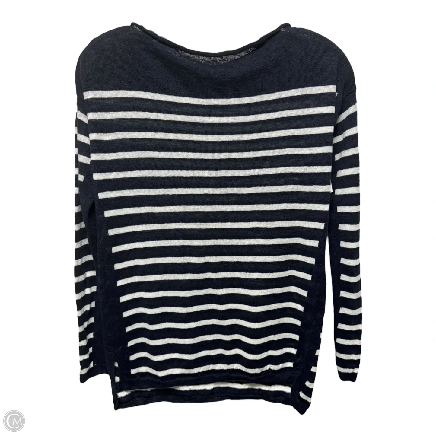 Linen Sweater By Vince In Striped Pattern, Size: Xs