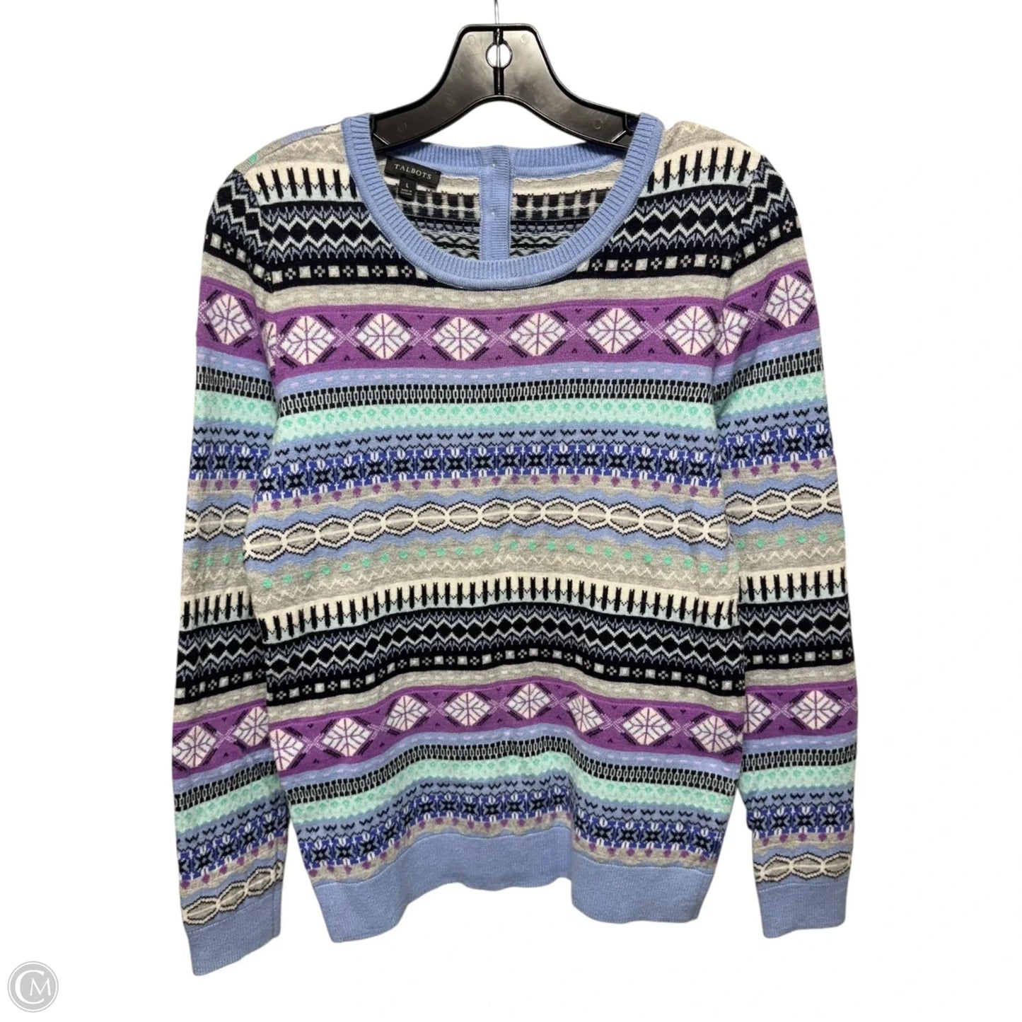 Sweater By Talbots In Multi-colored, Size: L