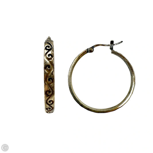 Sterling Silver Filigree Hoop Earrings