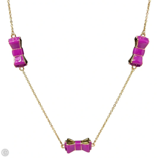 Take A Bow Enamel Bow Station Necklace Designer By Kate Spade