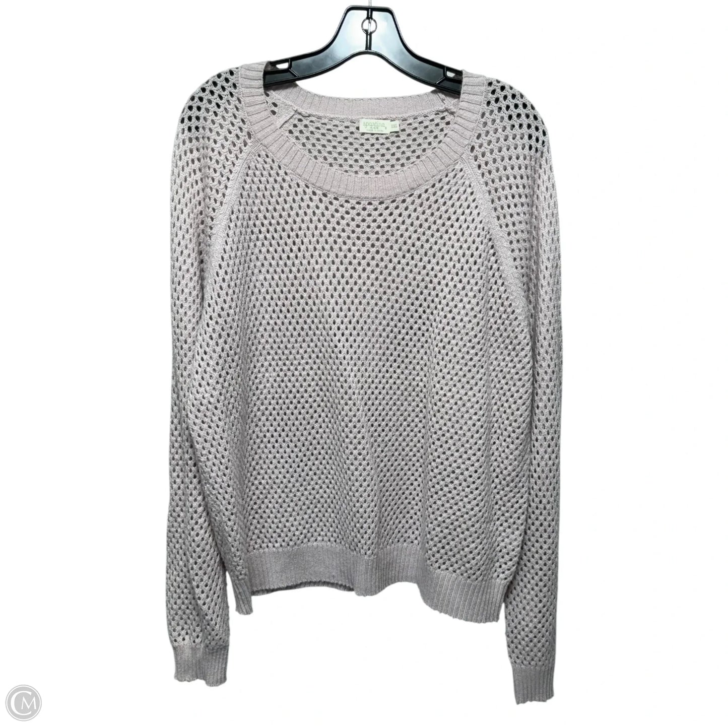 Open Knit Sweater By Spartina In Pink, Size: Xxl