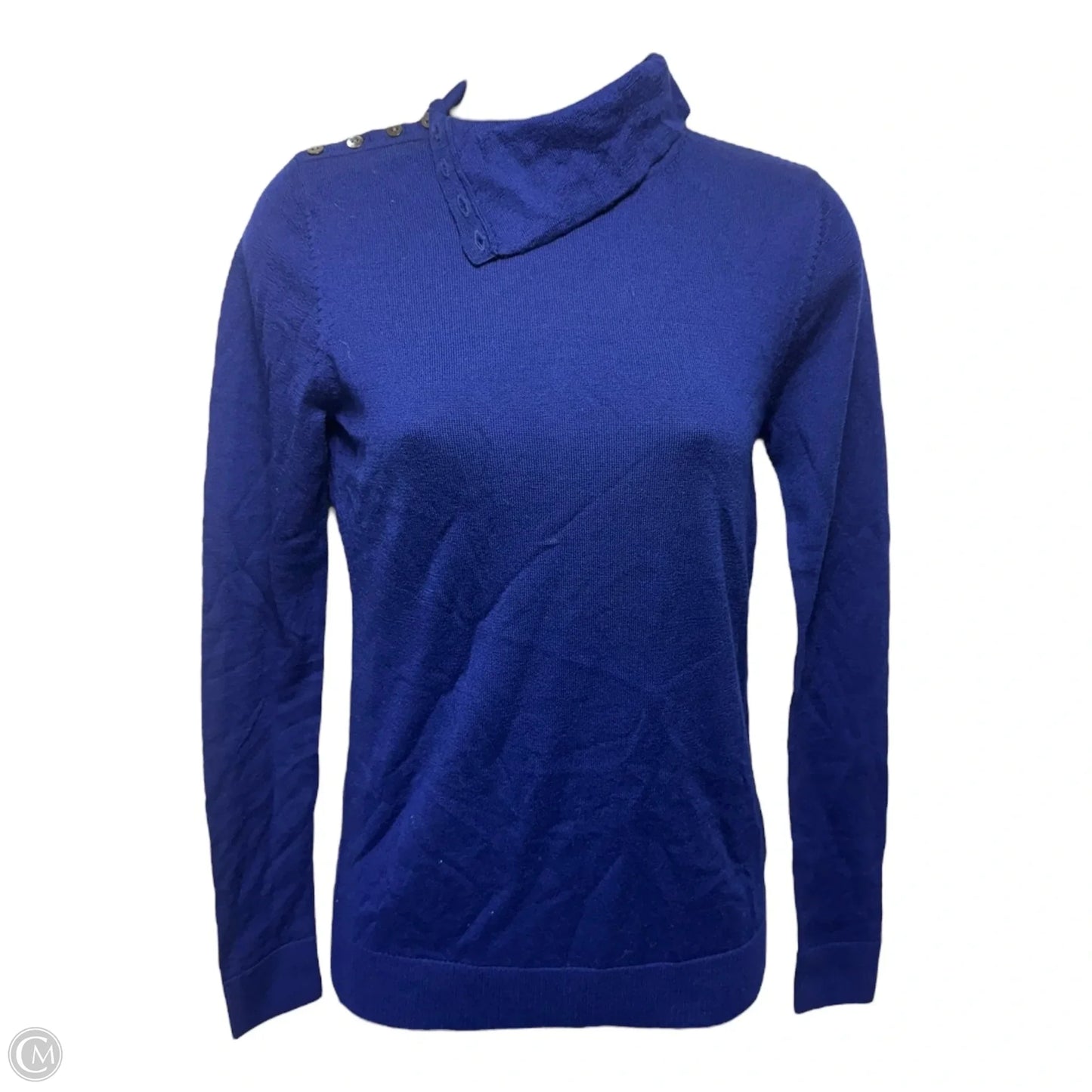 MERINO WOOL Sweater By Brooks Brothers In Blue, Size: Xs