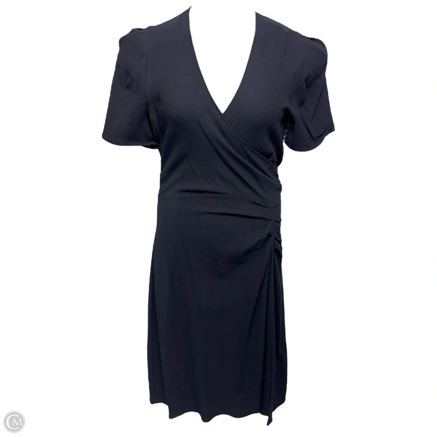 Oya Wrap-Effect Midi Dress By ba&sh In Navy, Size: 8