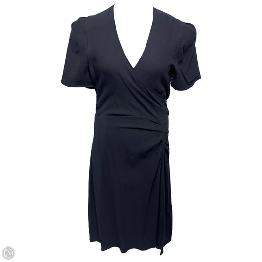 Oya Wrap-Effect Midi Dress By ba&sh In Navy, Size: 8