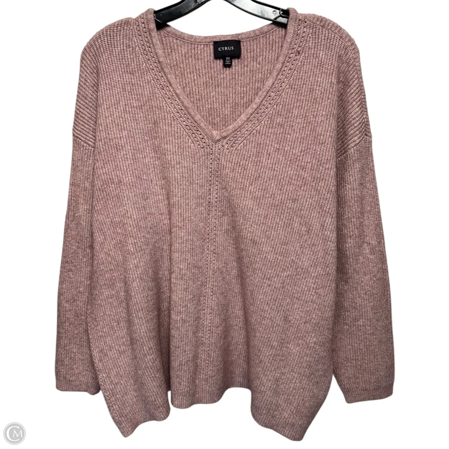 Sweater By Cyrus In Pink, Size: 2x