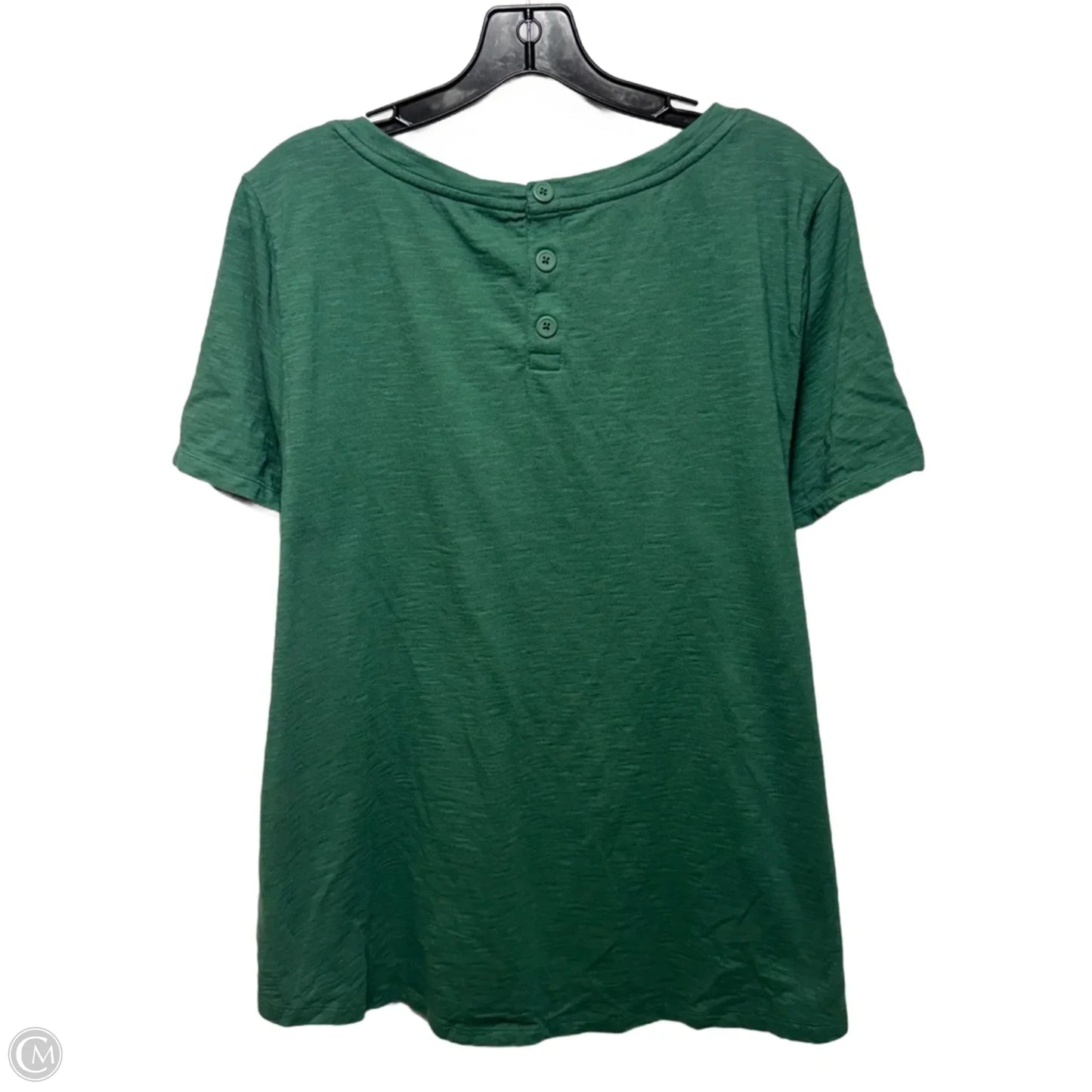 Top Short Sleeve Basic By Talbots In Green, Size: 2x