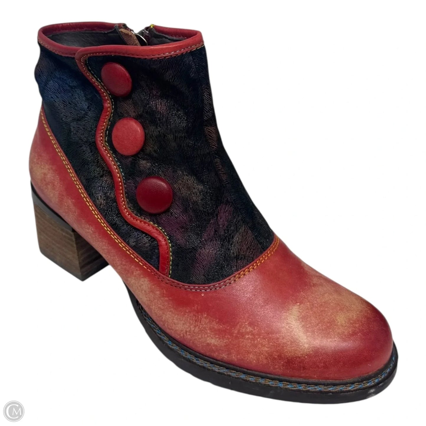 Gabory Boots Ankle Heels By Spring Step In Red, Size: 7