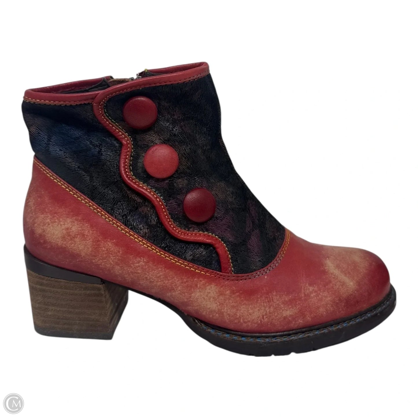 Gabory Boots Ankle Heels By Spring Step In Red, Size: 7