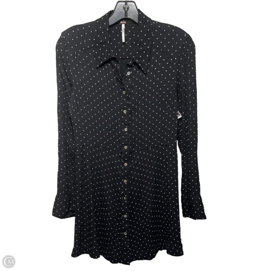 This Town Printed Top By Free People In Polkadot Pattern, Size: M