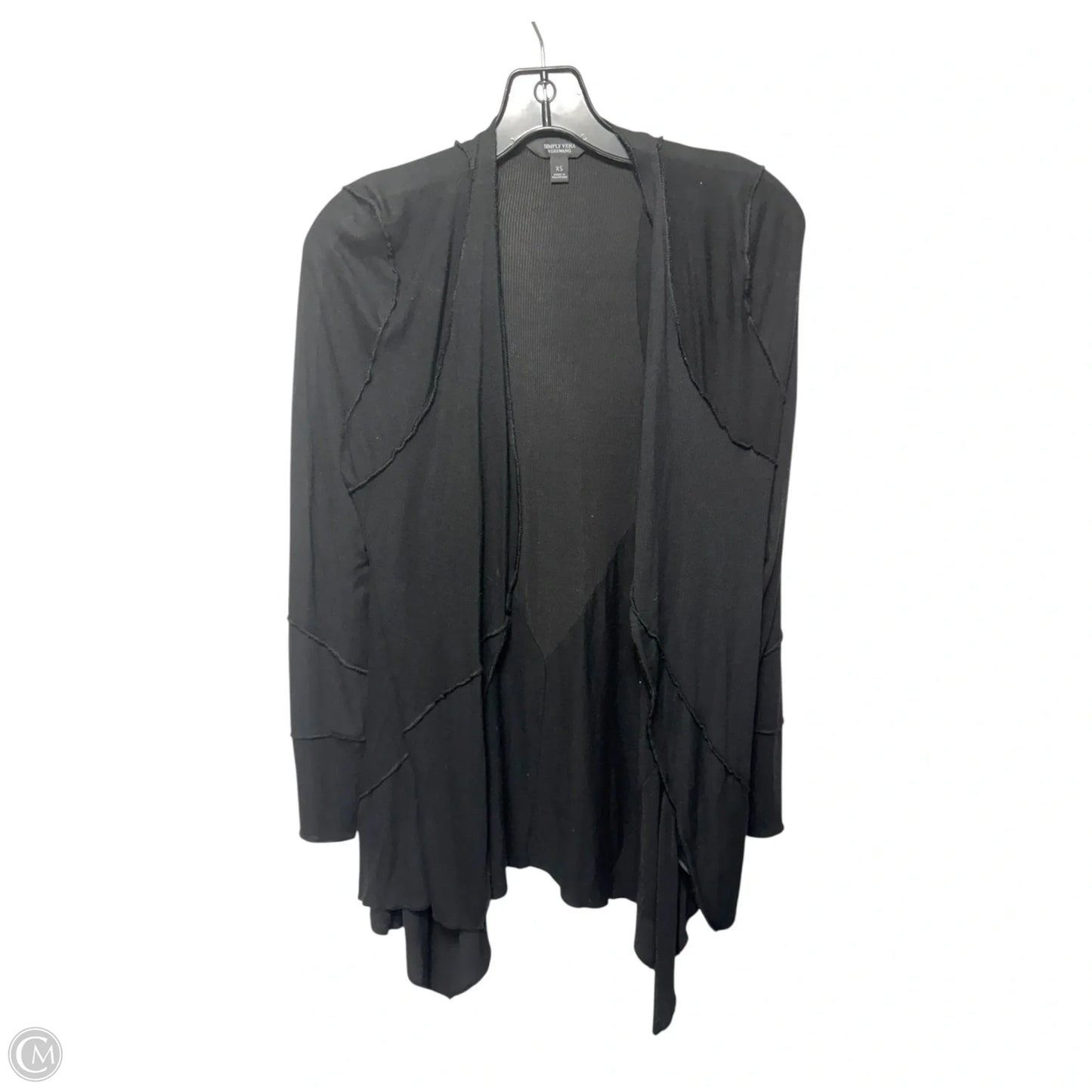 Sweater Cardigan By Simply Vera In Black, Size: Xs