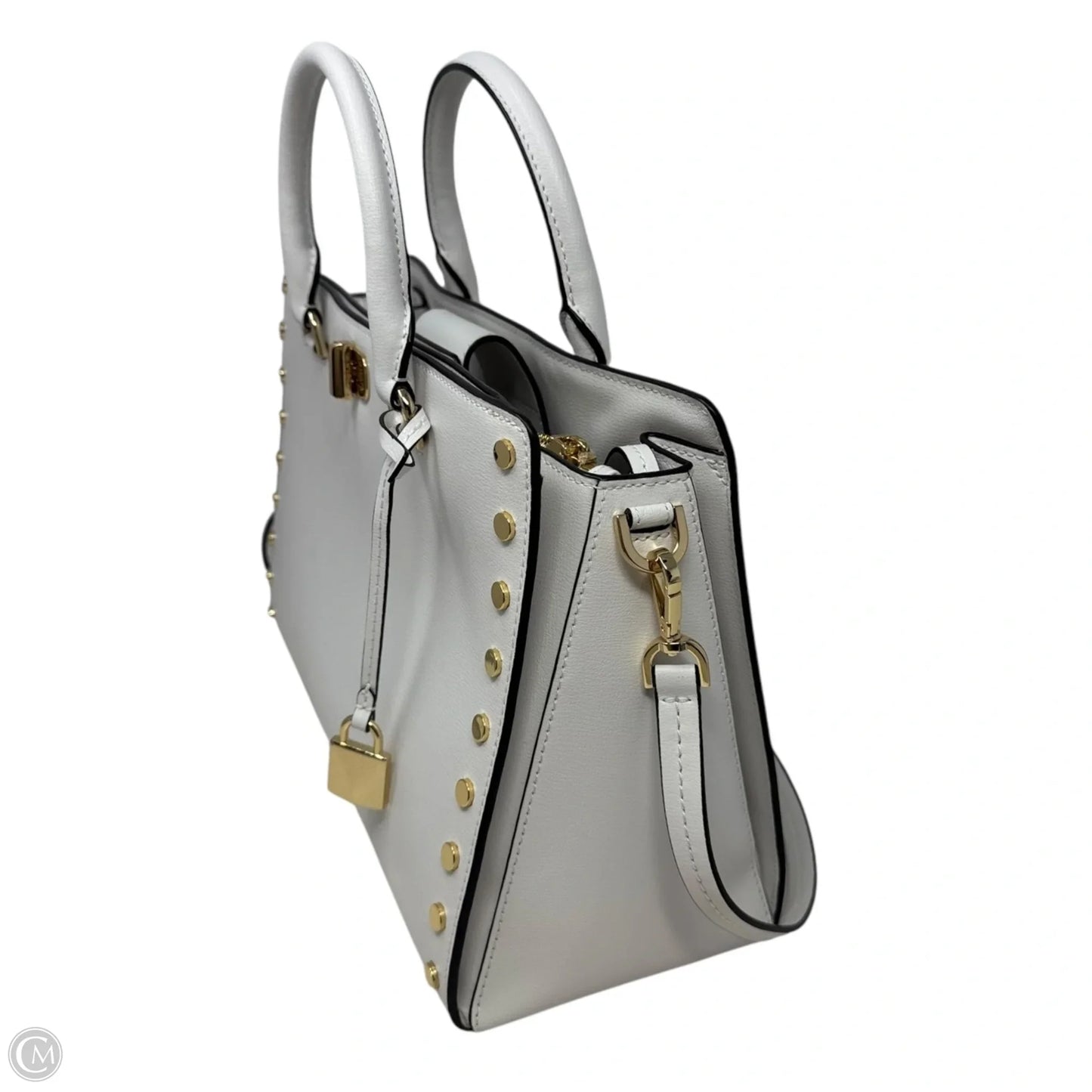 Sylvie Studded Handbag Leather By Michael By Michael Kors, Size: Medium