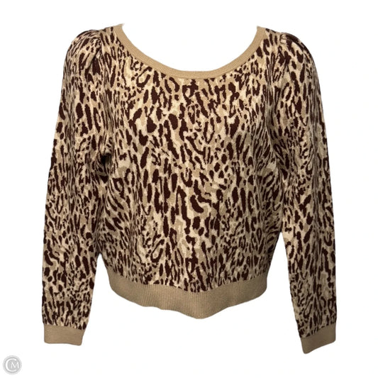 Sweater By Maeve In Animal Print, Size: Xl