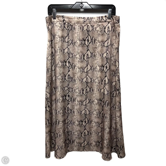 Skirt Maxi By Mng In Snakeskin Print, Size: L