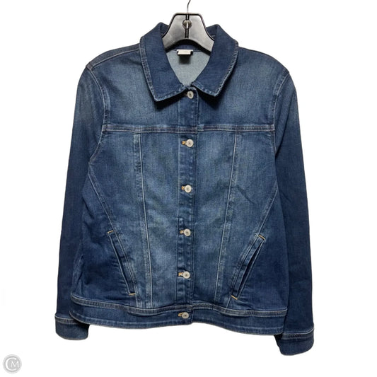 Jacket Denim By Chicos In Blue Denim, Size: M