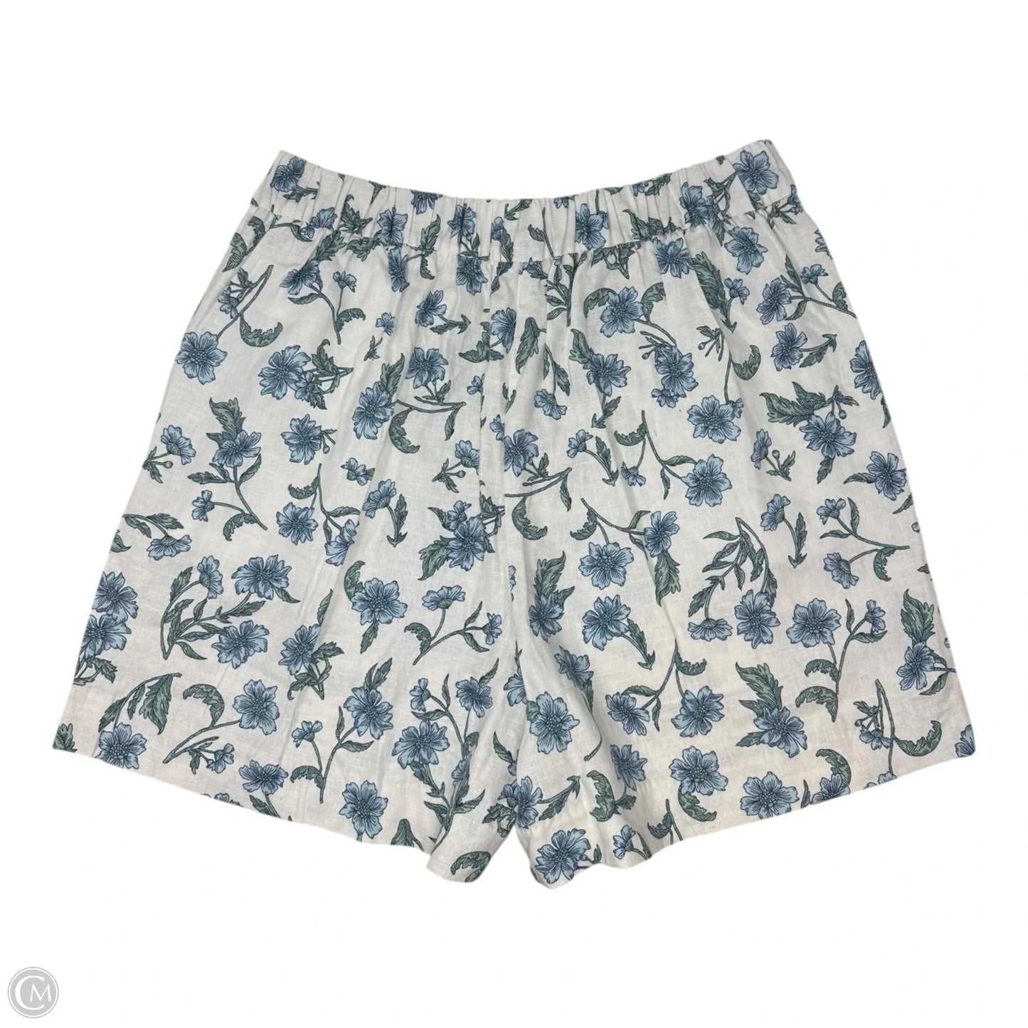 Linen Blend Shorts By J. Crew In Floral Print, Size: 2