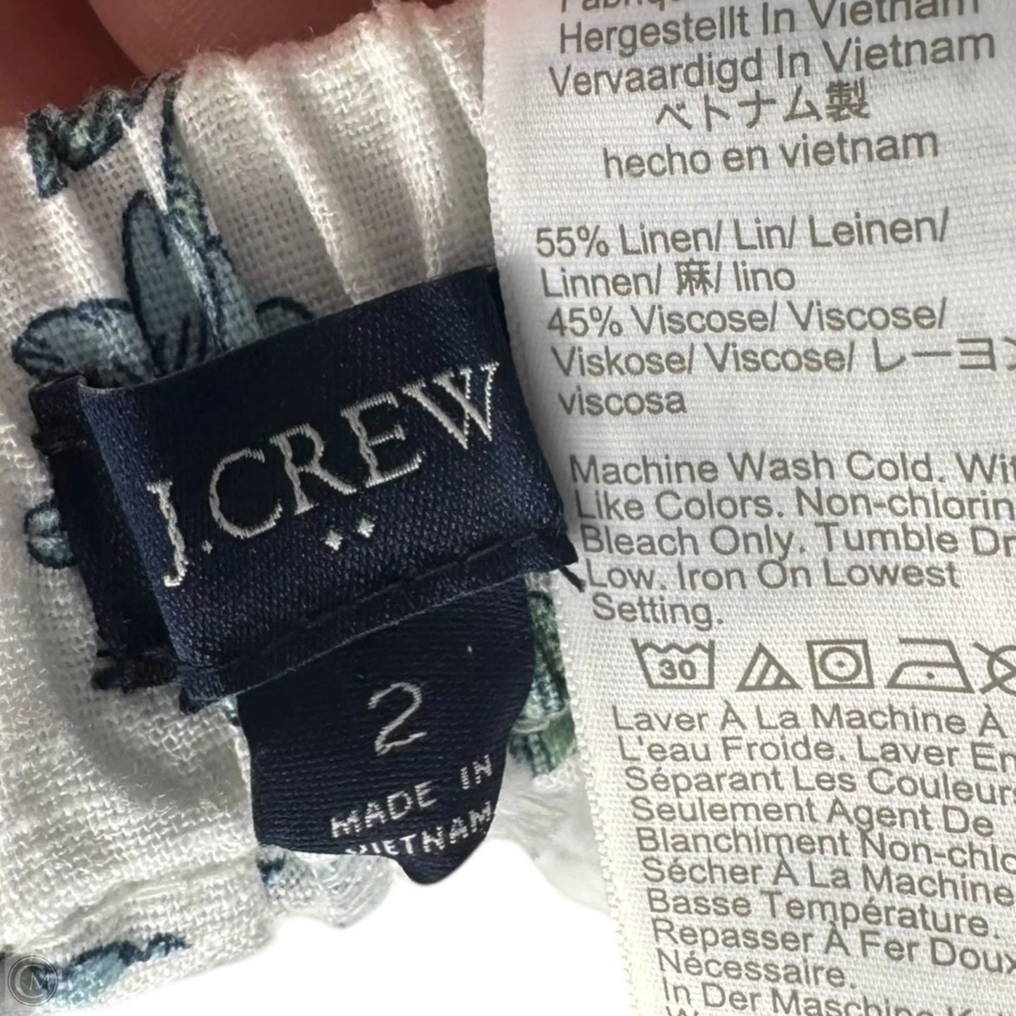 Linen Blend Shorts By J. Crew In Floral Print, Size: 2