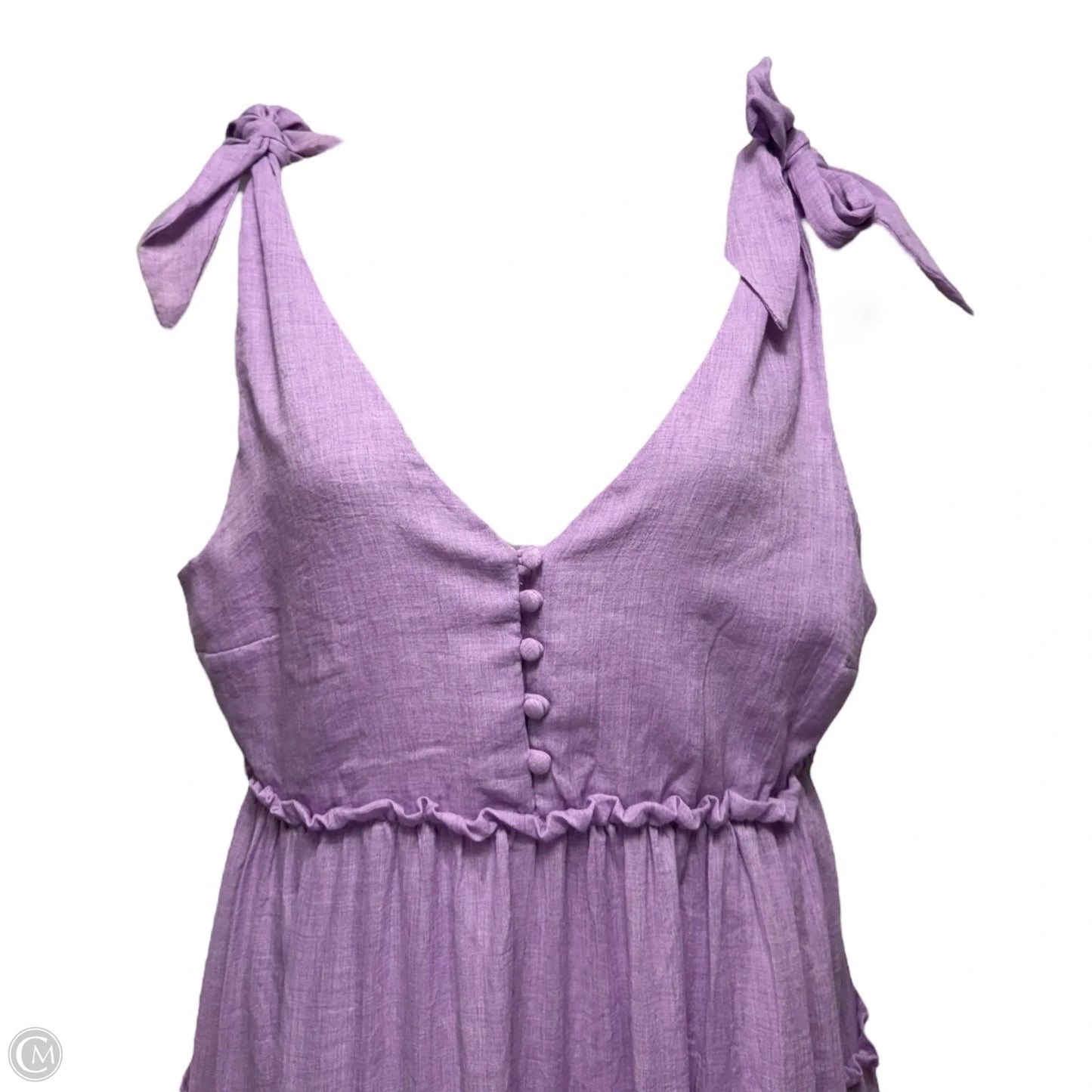 Tiered Dress Casual Maxi By English Factory In Purple, Size: L