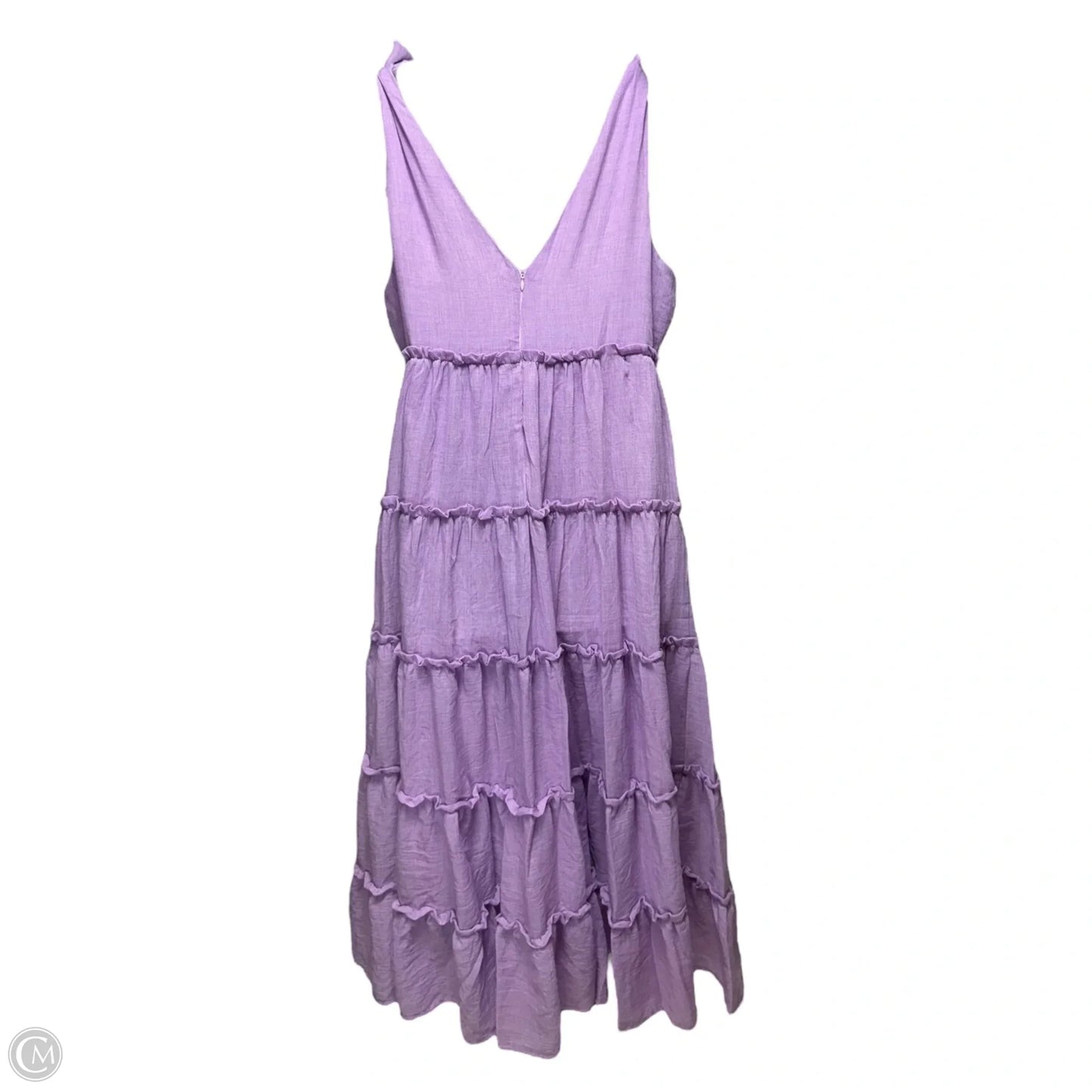 Tiered Dress Casual Maxi By English Factory In Purple, Size: L