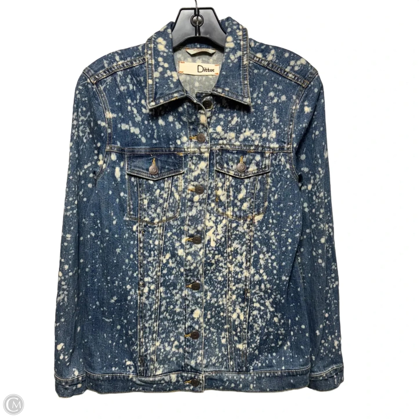 Jacket Denim By Dittos In Blue Denim, Size: M