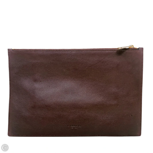 Leather Pouch Designer By Coach, Size: Medium