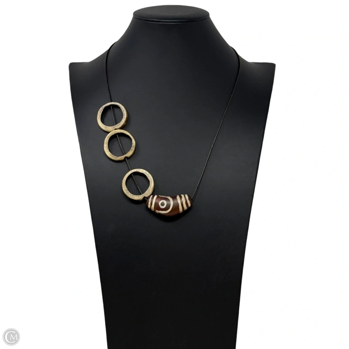 Ethnic Beaded Leather Necklace