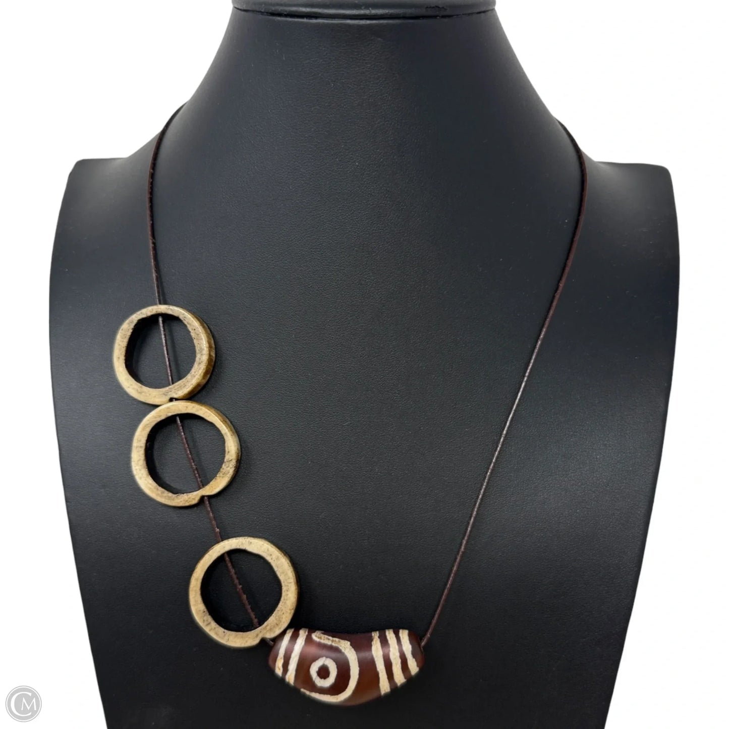 Ethnic Beaded Leather Necklace