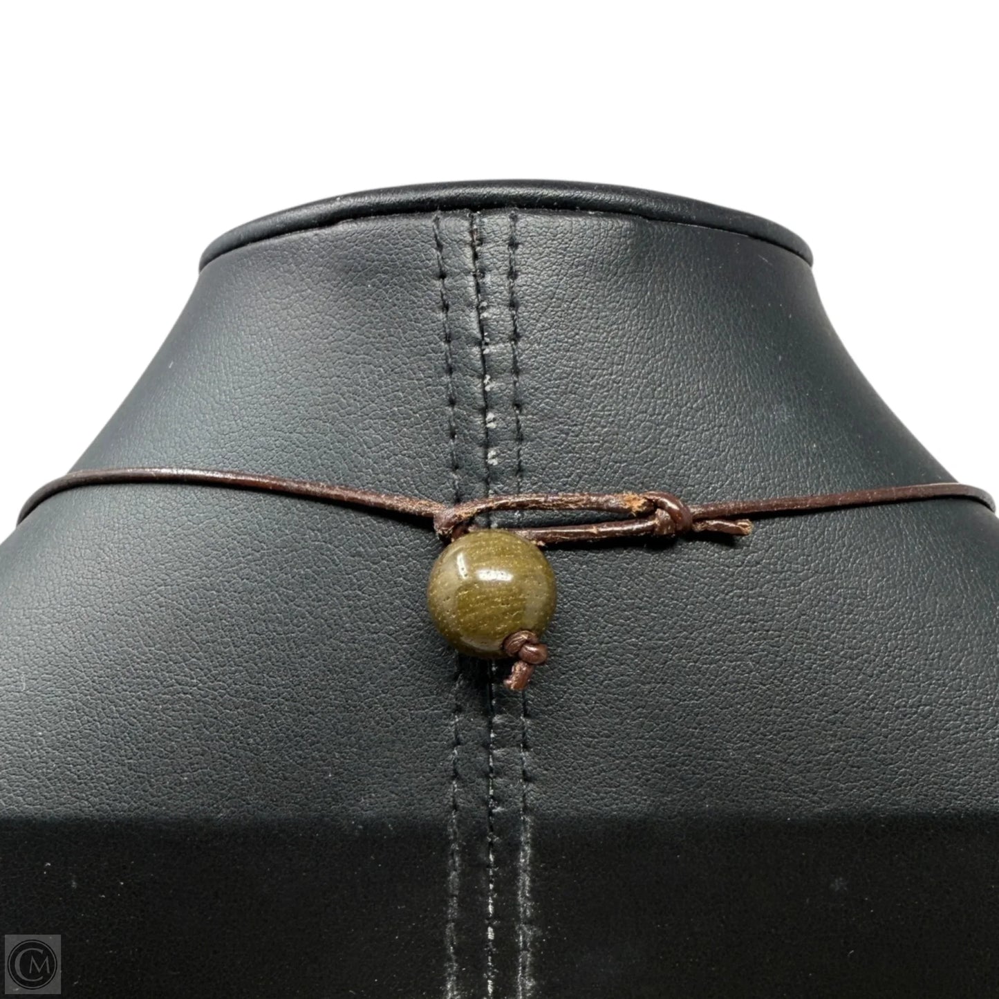 Ethnic Beaded Leather Necklace