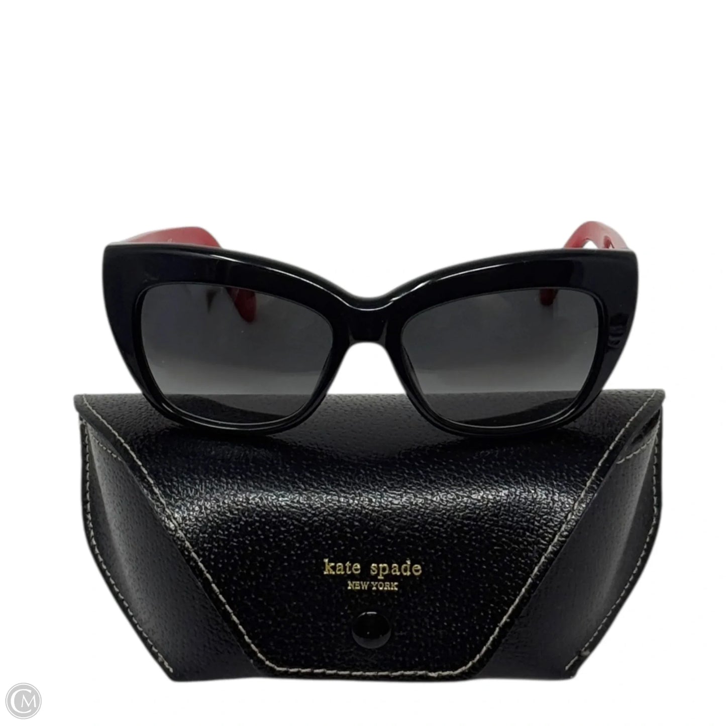 Crimson/S 807 F8 Cat Eye Sunglasses Designer By Kate Spade