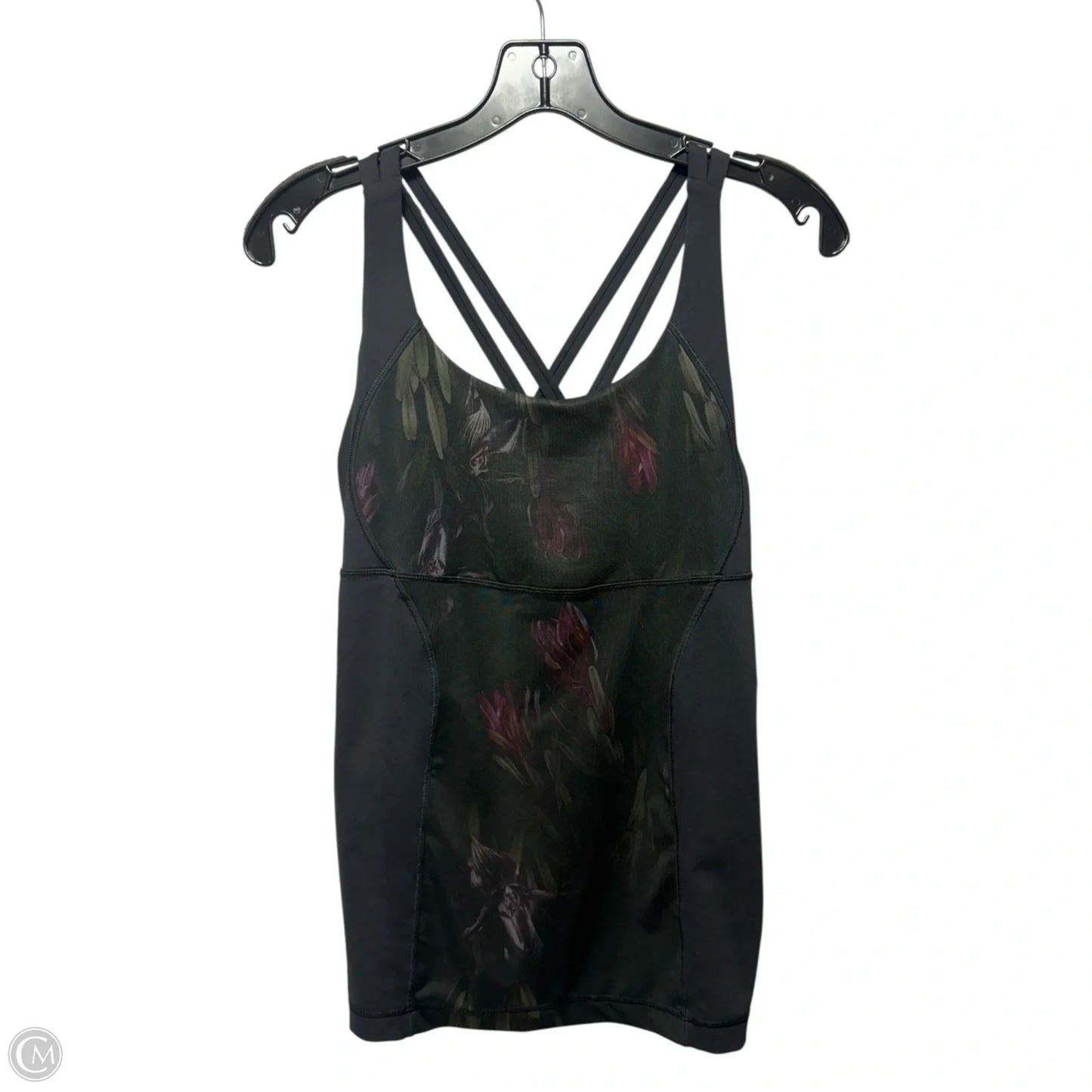 Athletic Tank Top By Lululemon In Floral Print, Size: 12