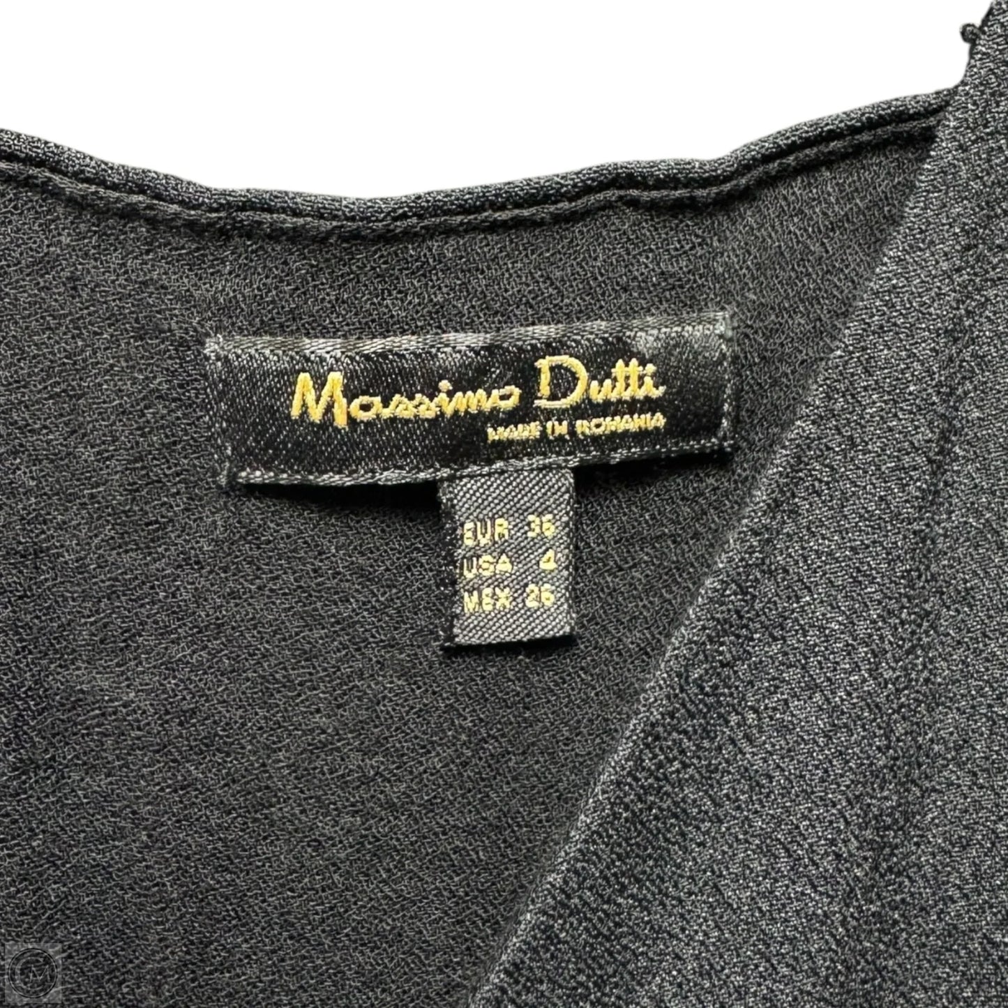 Draped Slip Dress Casual Midi By Massimo Dutti In Black, Size: 4