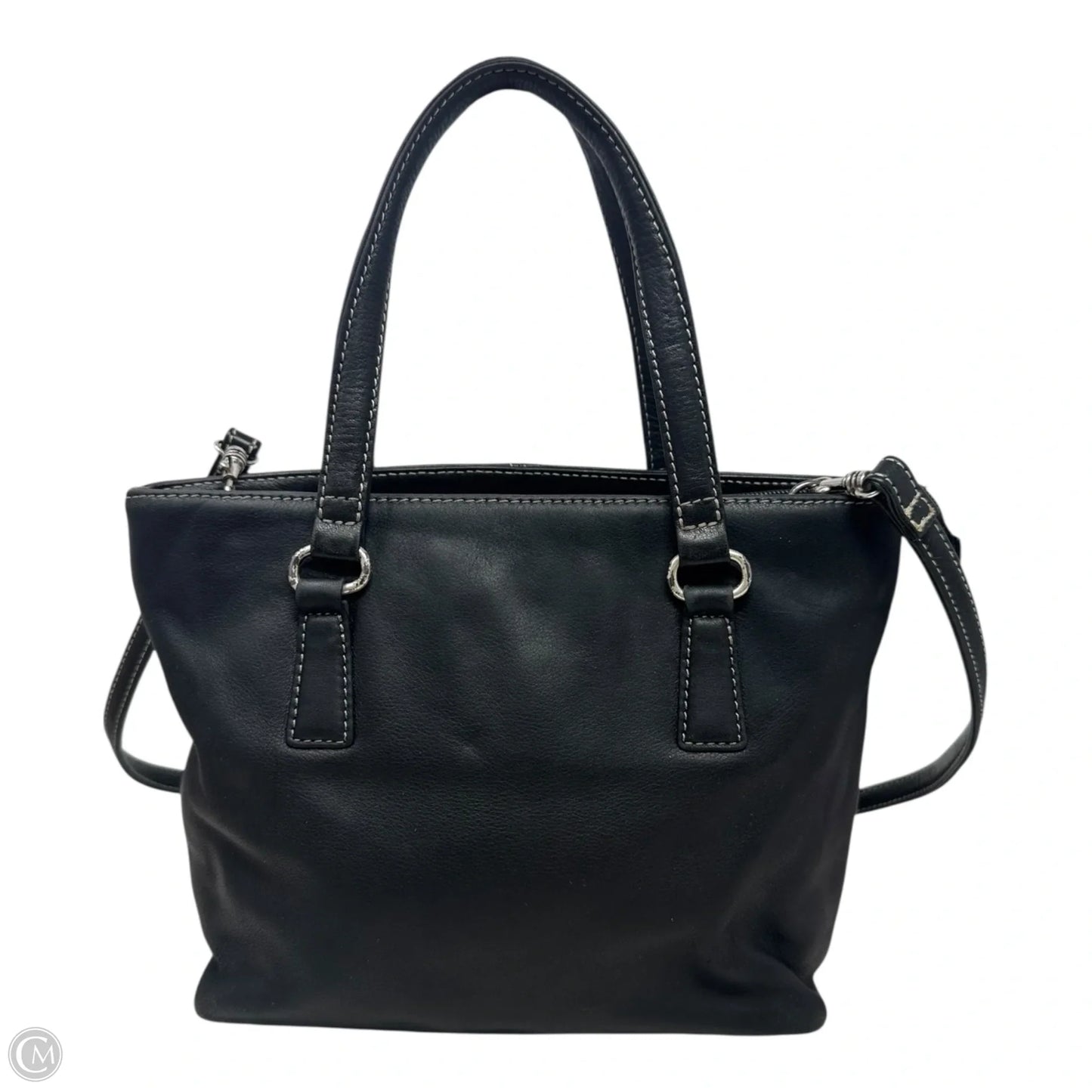 Handbag Leather By Fossil, Size: Small