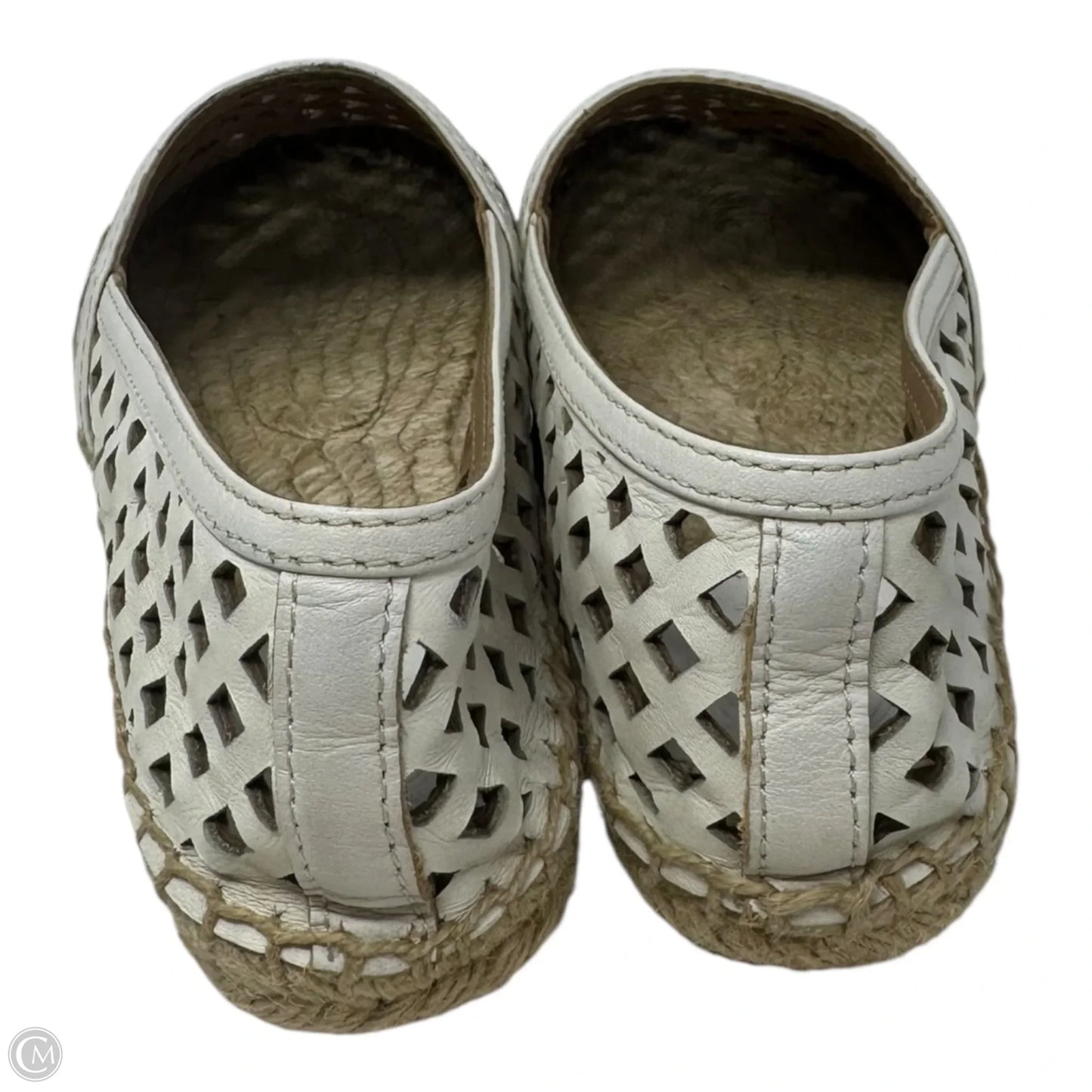 Thatched Espadrille Shoes Designer By Tory Burch In Cream, Size: 5