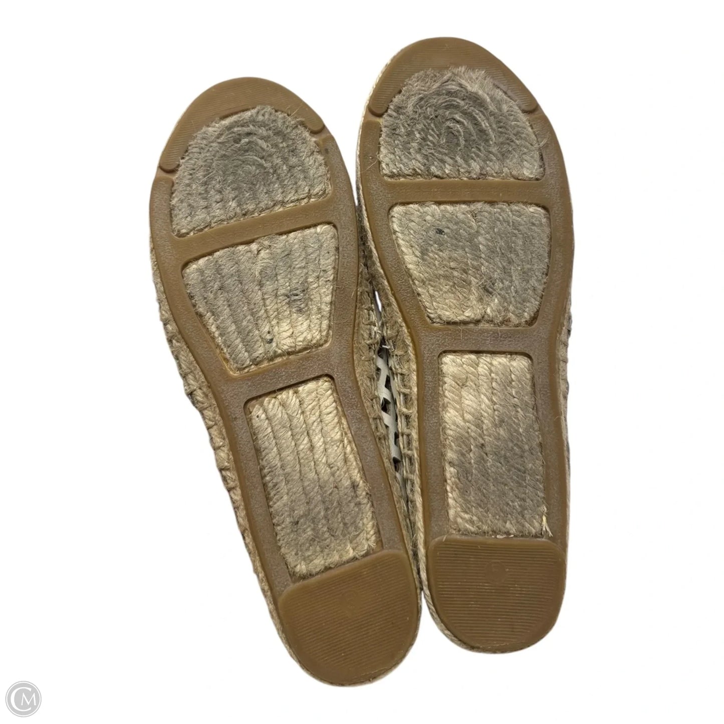 Thatched Espadrille Shoes Designer By Tory Burch In Cream, Size: 5