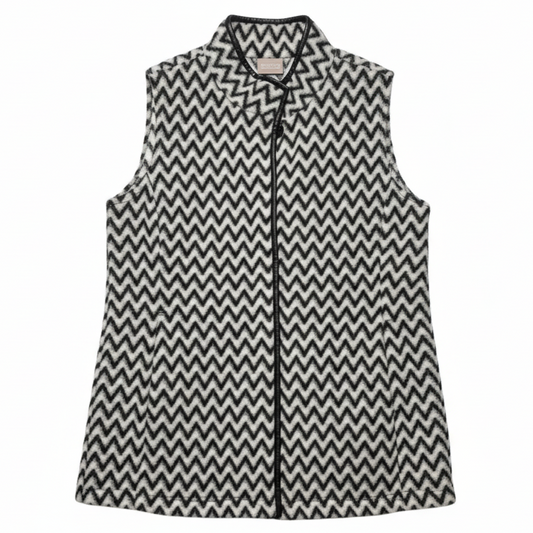 Vest Other By Chicos In Black & White, Size: XL
