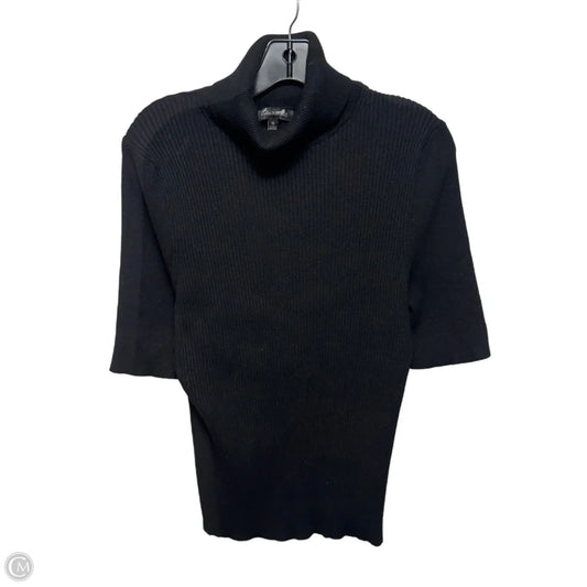 Sweater Short Sleeve By Banana Republic In Black, Size: Xl