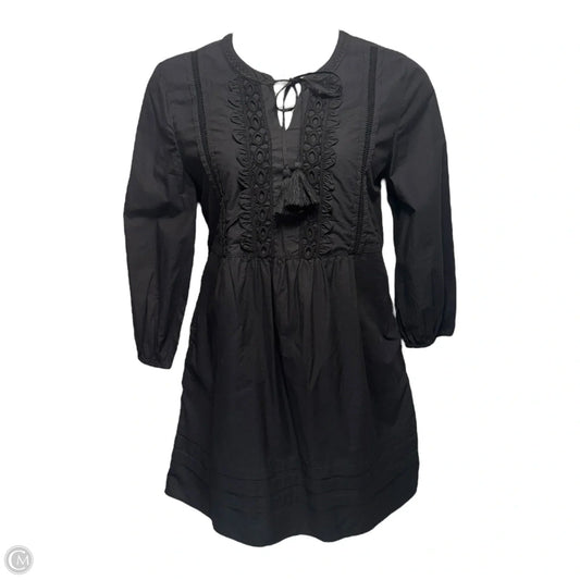 Salina Key Organic Cotton Poplin Split Neck Dress By Tommy Bahama In Black, Size: M