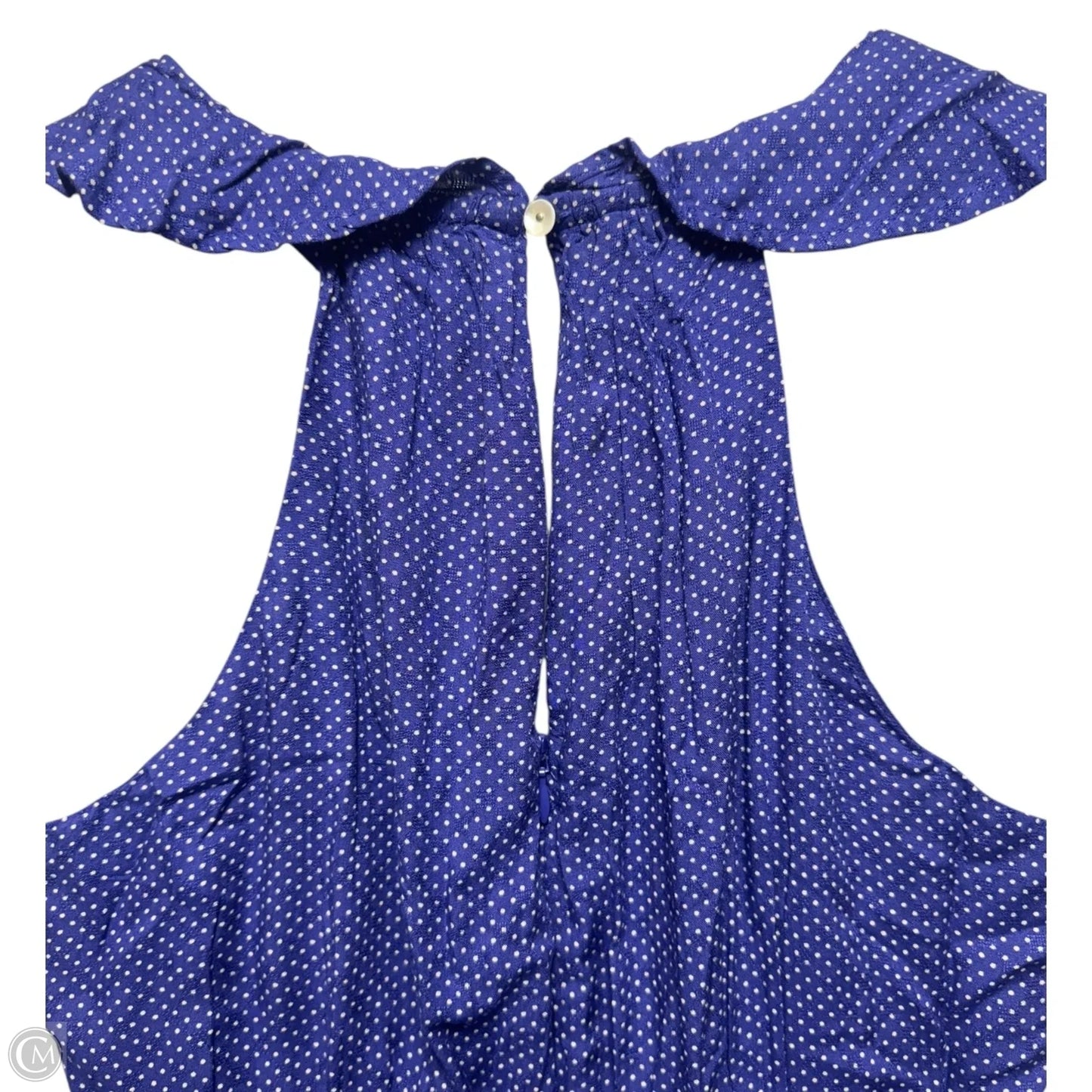 Justine Ruffle Jumpsuit By Maeve In Polkadot Pattern, Size: 10p