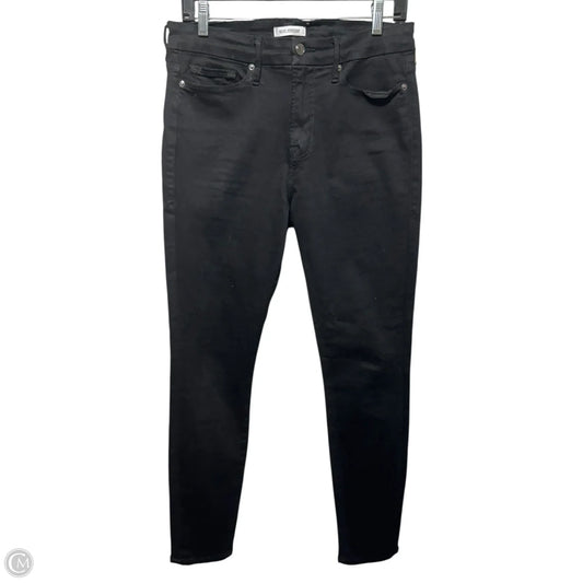 Jeans Skinny By Good American In Black Denim, Size: 14/32