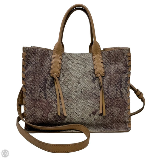 Rysa 2-In-1 Leather Satchel By Lucky Brand In Natural Snake Multi, Size: Medium