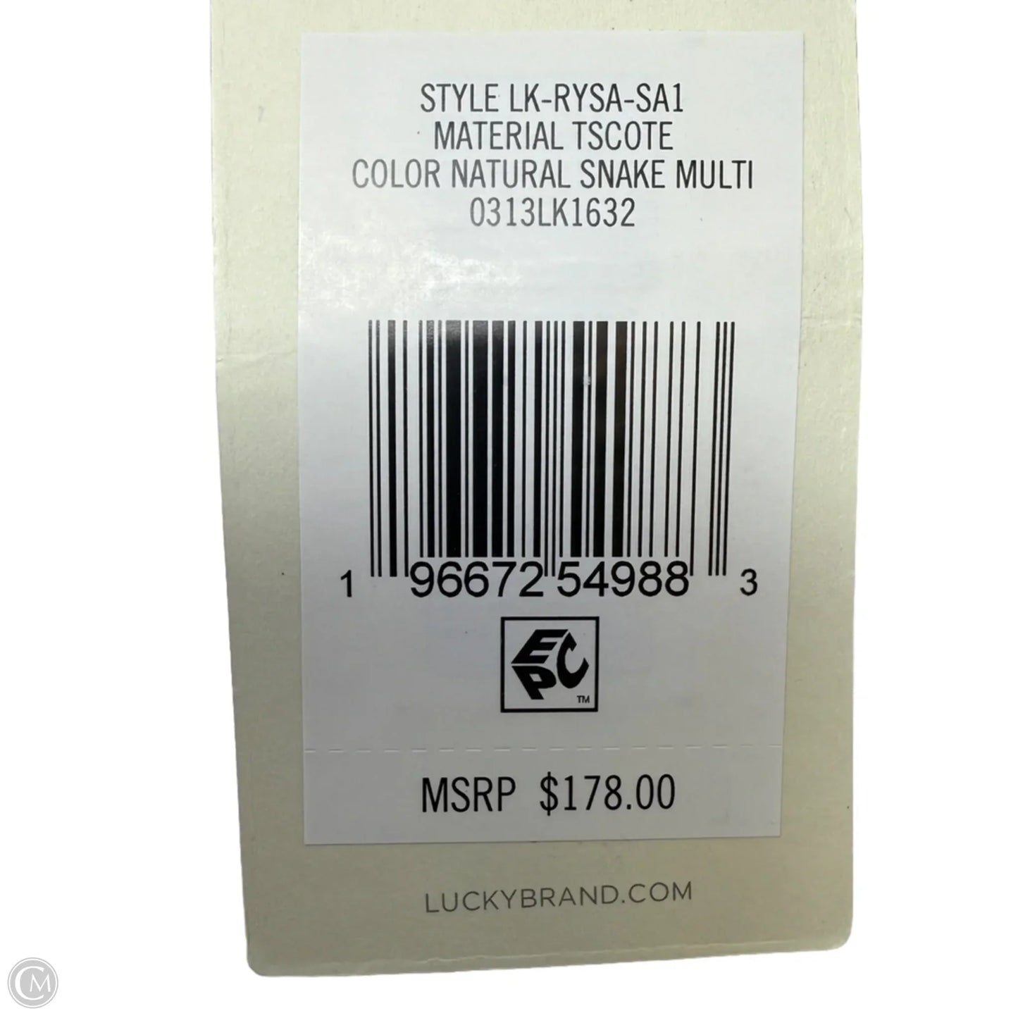 Rysa 2-In-1 Leather Satchel By Lucky Brand In Natural Snake Multi, Size: Medium