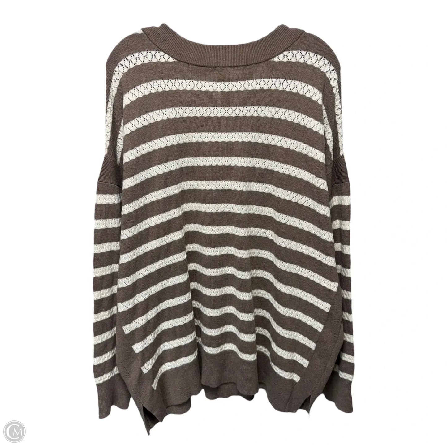 Sweater By T Tahari In Striped Pattern, Size: 2x