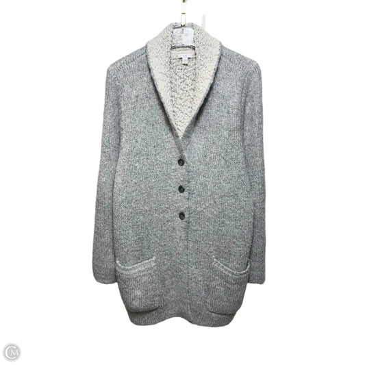 Sweater Cardigan By J. Jill In Grey, Size: L Petite
