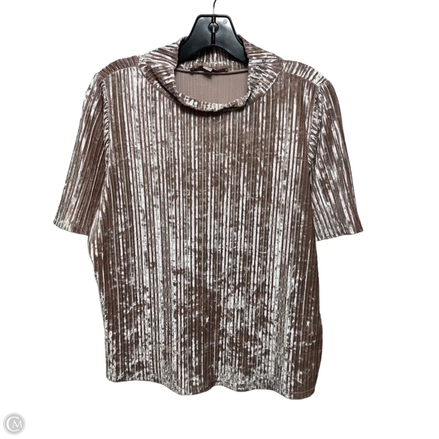 Top Short Sleeve By Loft In Pink, Size: M